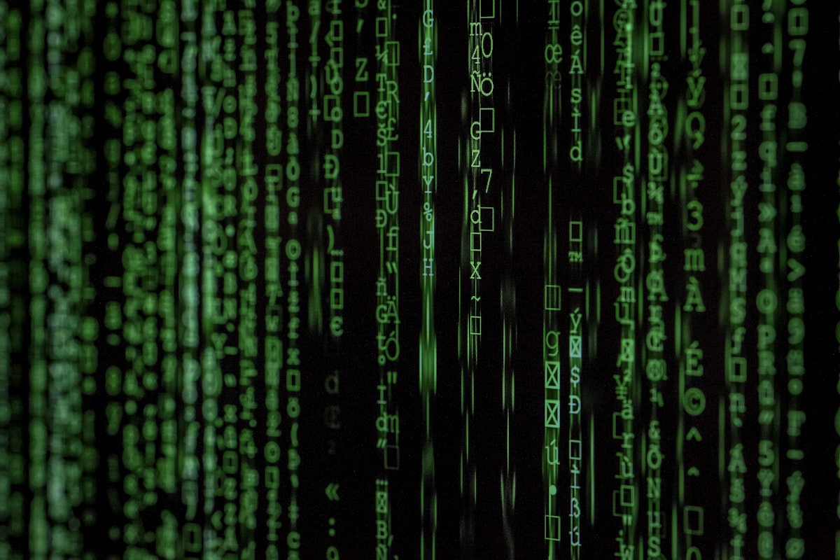Cyber security threat detection and analysis concept with data streams and security monitoring
